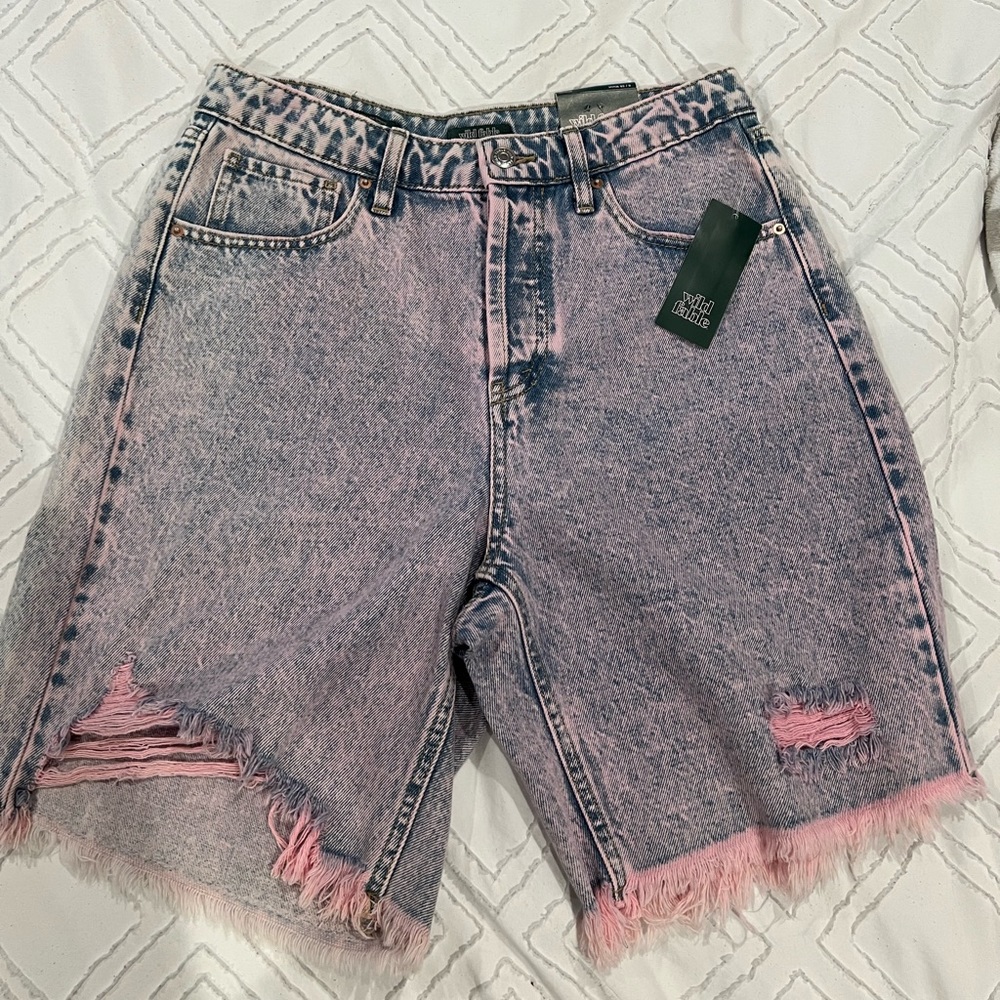 High-Rise Bermuda Shorts. New with tags!